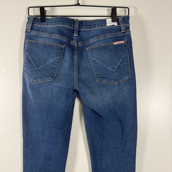 Hudson Women's Blue Stretch Krista Midrise Super Skinny Ankle Jeans Size 27 - Picture 5 of 10